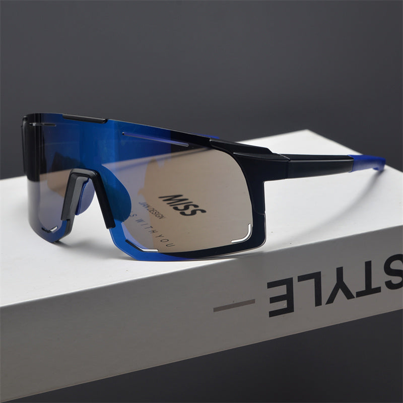 Oversized Shield Sports Sunglasses