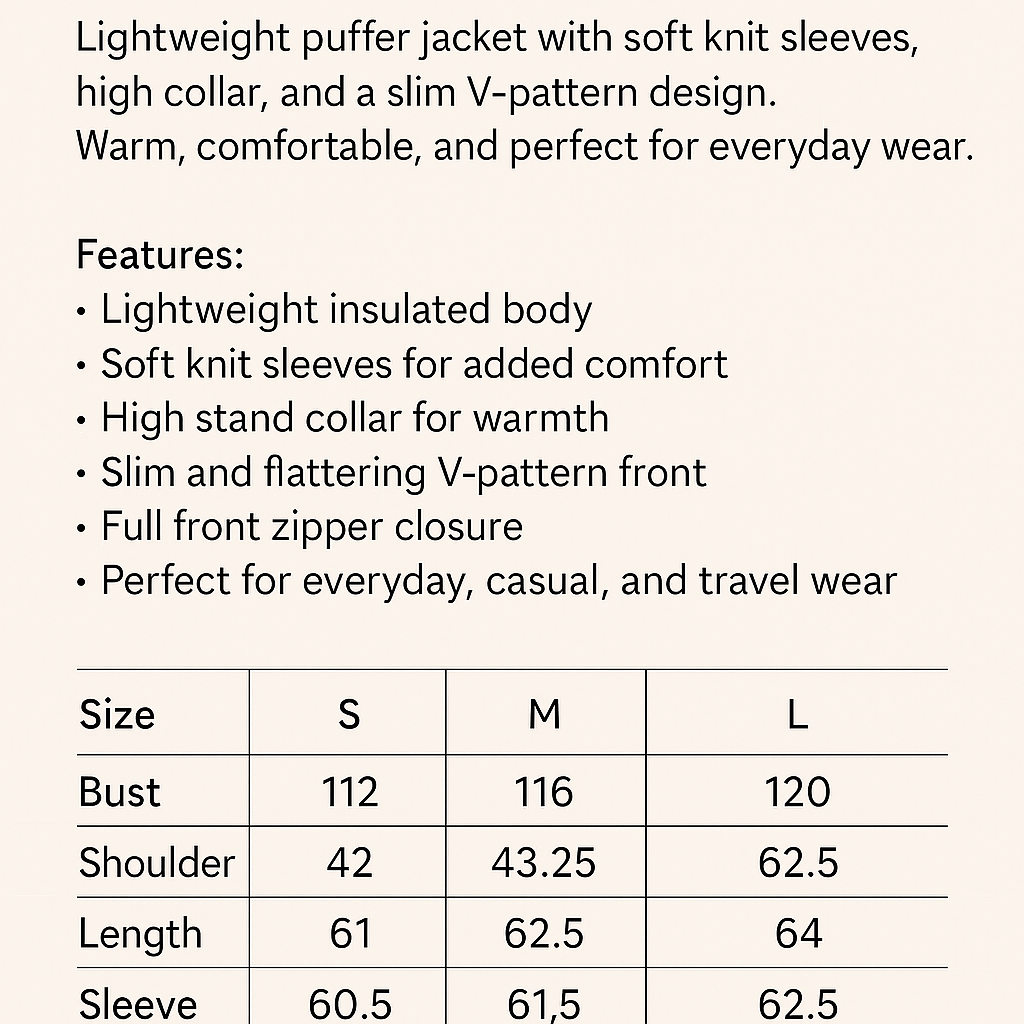 Knit-Sleeve Down Cardigan