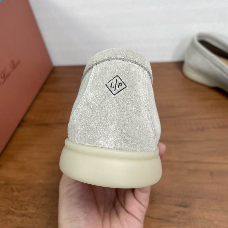 White Suede Slip-On Loafers