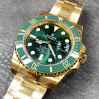 Gold Green Dial Automatic Watch 40 mm