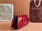 Blondie Small Shoulder Bag Red Patent Leather