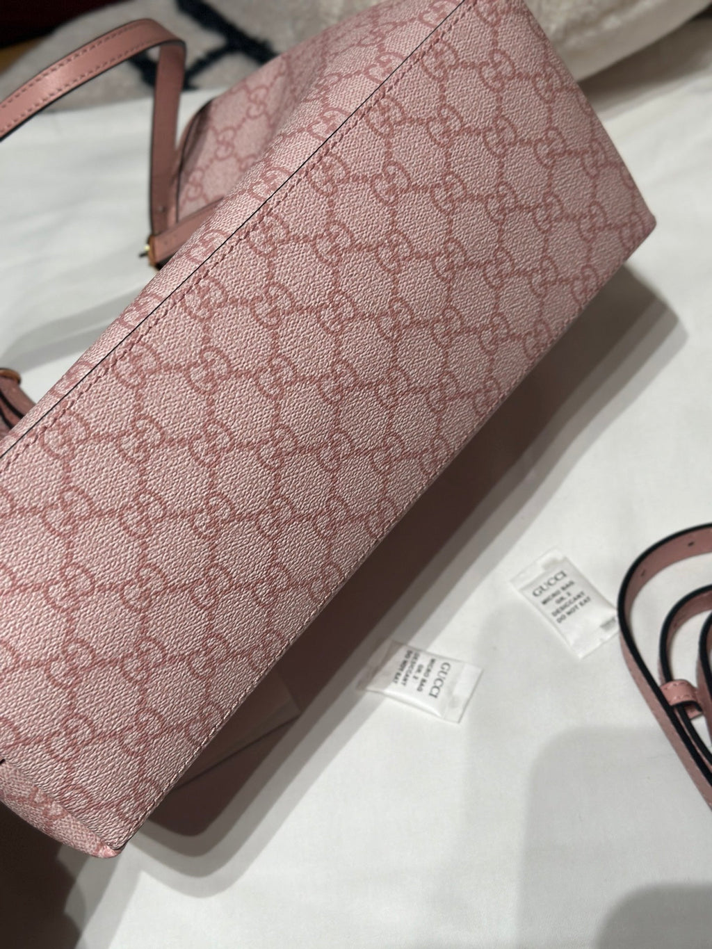 Emblem Small Tote Bag Light Pink